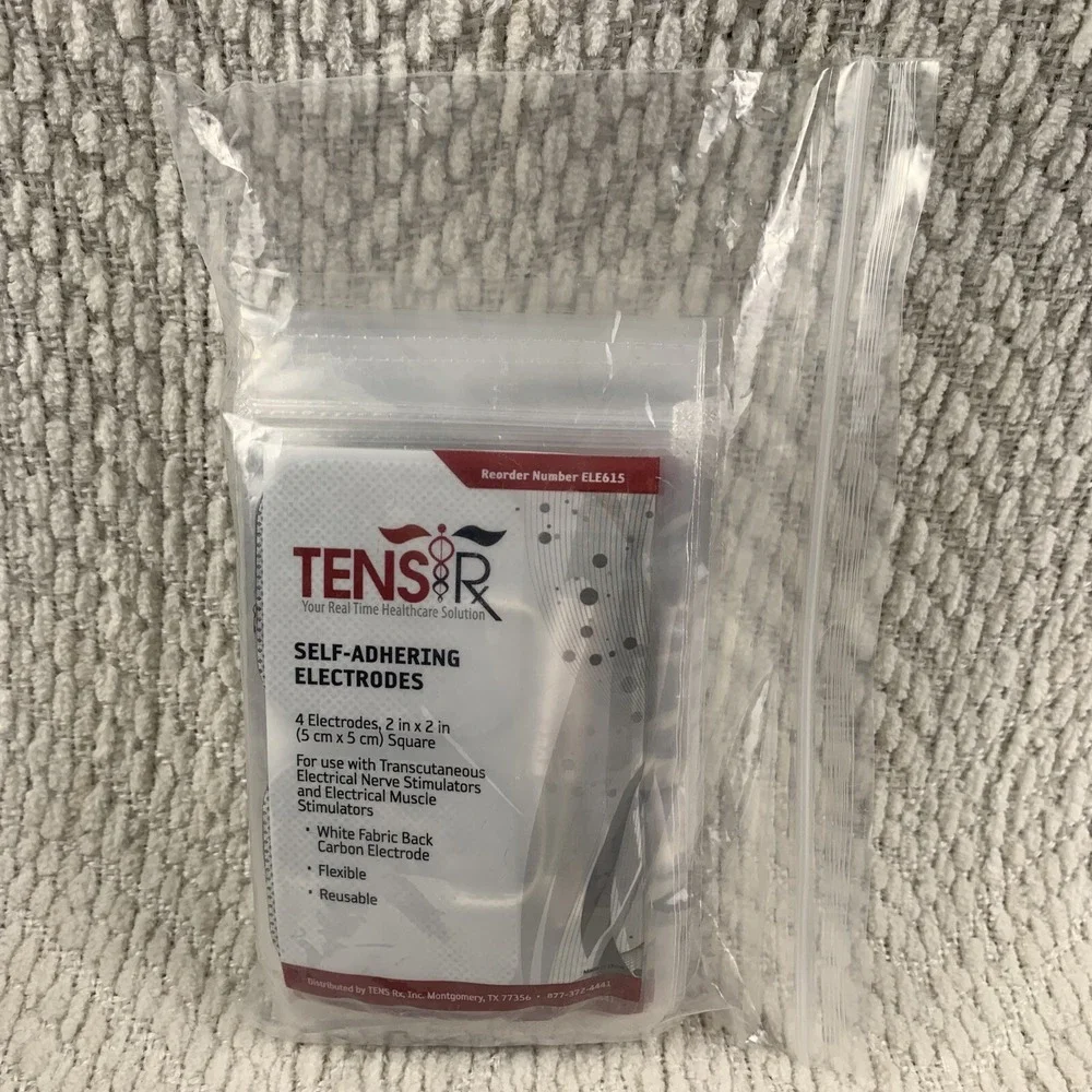 TENS Rx Self-Adhering Universal 2x2 Inch‎ 10-packs (4 per pack) = 40 Electrodes
